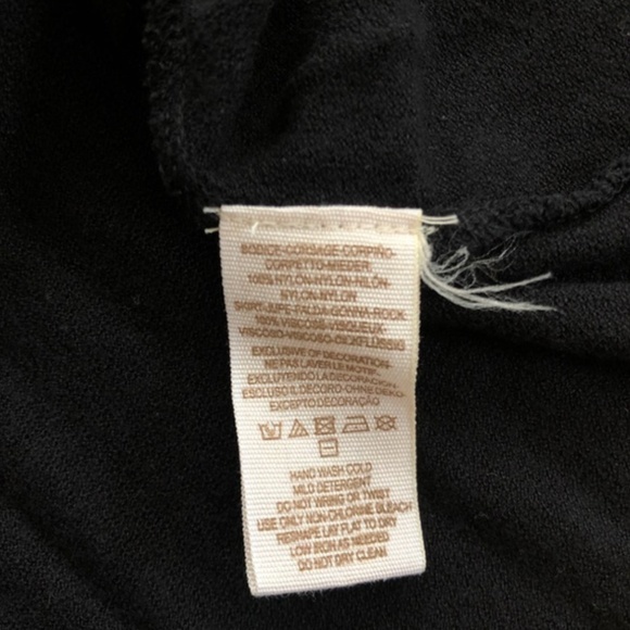 Free People Black Short Embellished Peplum Shirt M - Picture 7 of 8